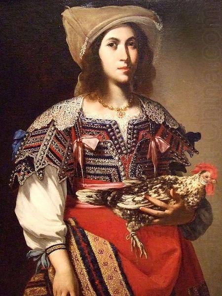 Massimo Stanzione Woman in Neapolitan Costume by Massimo Stanzione 1635 Italian oil china oil painting image